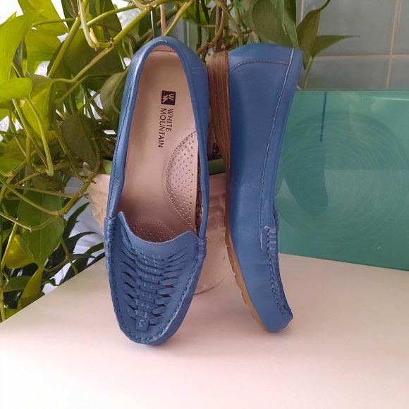 Vintage White Mountain Potluck Leather Slip On Loafers - Picture 11 of 14